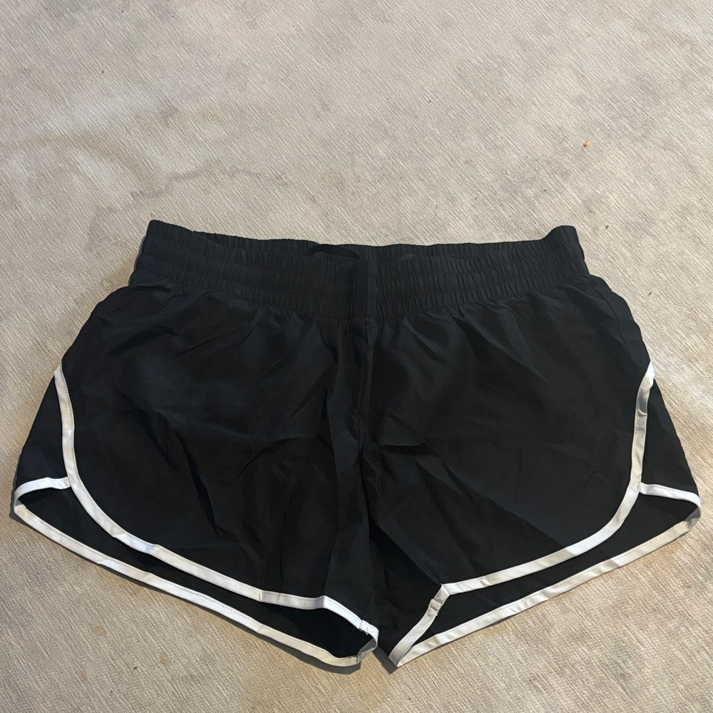 Athletic Works Black Women's Running Shorts